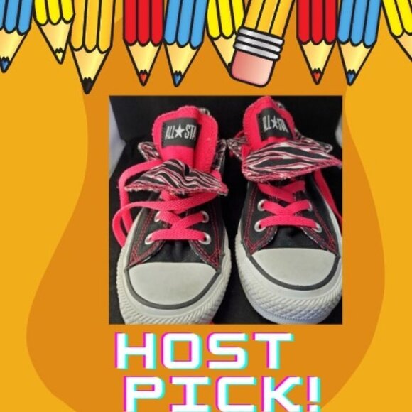 Converse Shoes - Converse Black and Pink SZ 7